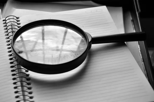 magnifying glass, journal, detail, job, the audit, magnifying glass, magnifying glass, magnifying glass, magnifying glass, magnifying glass. How to audit a content marketing agency's work: UK guide
